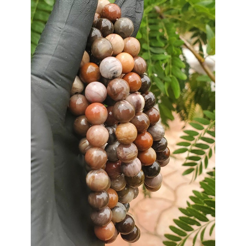 Crystals in Nature Polychrome Jasper Bead Bracelet (8mm) Natural Crystal