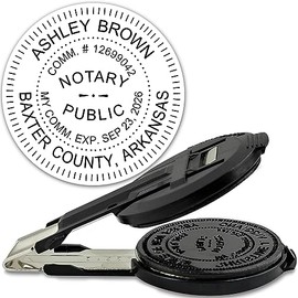 MaxMark Insert Only for Notary Seal Round Embosser for Arkansas State
