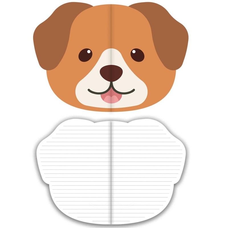 SIIXU Cute Animal Shaped Notebooks, 4 Pack A5 Lined Journal,