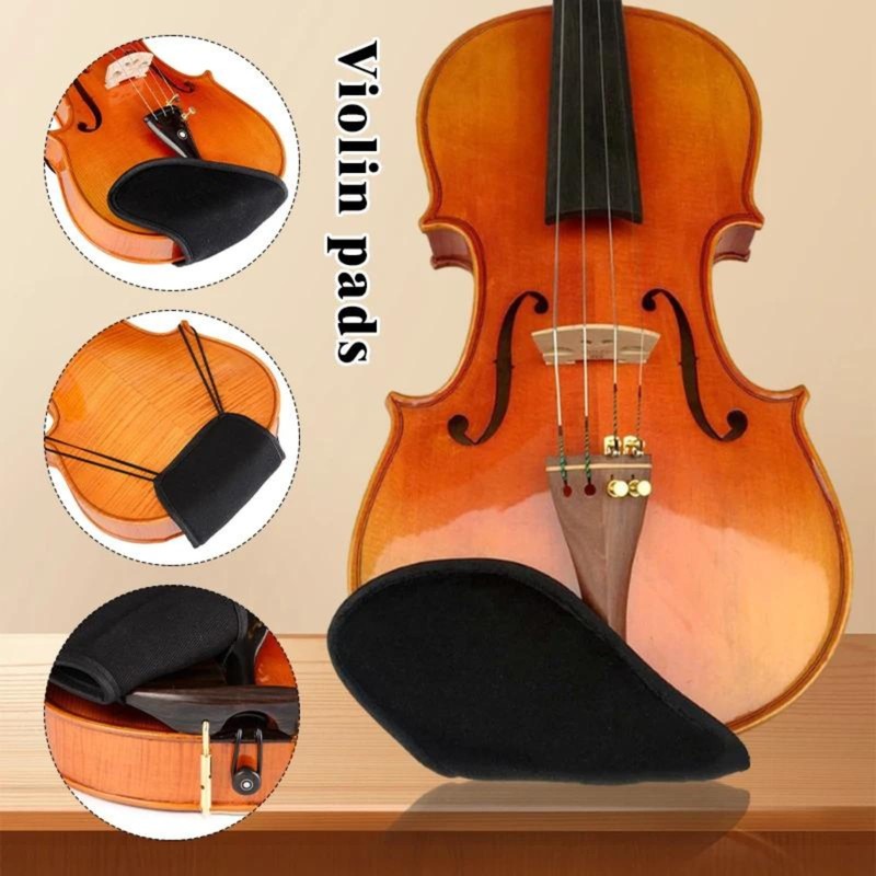 SELECOCO Violin Chin Cover Fits 4/4 3/4 Size, Protects Skin