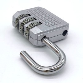 Medium Silver 3-Digit Dial Combination Lock Dial Lock 2ea