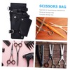 Ipetboom 1 PC Stylish Black Scissors Waist Bag Durable Tool