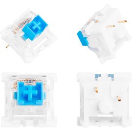 XuanGui OUTEMU (Gaote) Blue Switches, 3 Pin Keyboard Dustproof Switches DIY Replaceable Cherry MX Equivalent Keyswitch, Tactile & Clicky Switches for Mechanical Gaming Keyboard,60 Pack