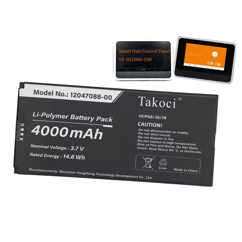 ChoyoqeR 12047088-00, 10-600013-001 Rechargeable Battery Compatible with VS-SH2000-C00 Smart Hub