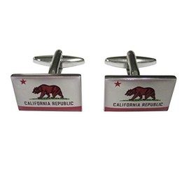 Kiola Designs California State Flag Cufflinks