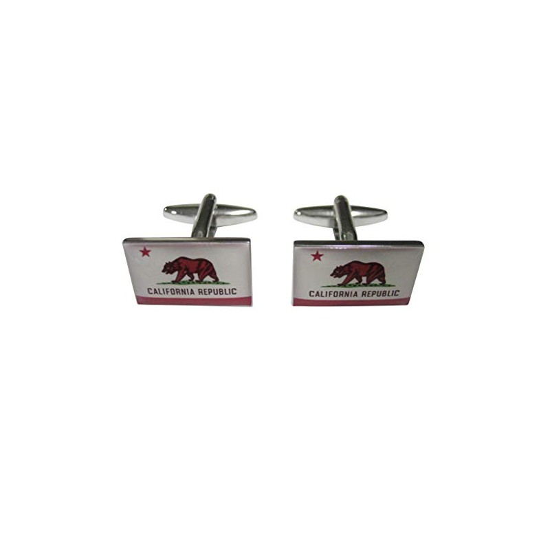 Kiola Designs California State Flag Cufflinks