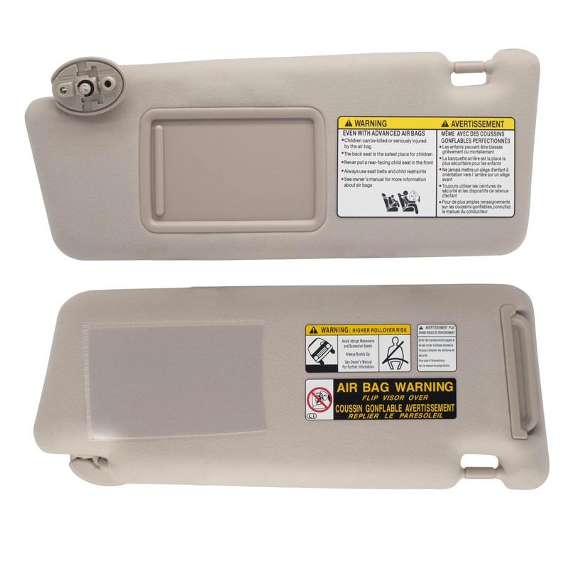 NHILES Left Driver Side Sun Visors Compatible with Toyota Tacoma