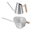 Watering Can with Long Spout Rustproof Stainless Steel Watering Pot