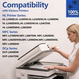 Upgraded Version DR830 Drum Unit Compatible Replacement for Brother DR-830 TN830 TN830XL Drum to use with HL-L2460DW DCP-L2640DW HL-L2480DW HL-L2400D HL-L2405W MFC-L2820DW Printer, Black with chip