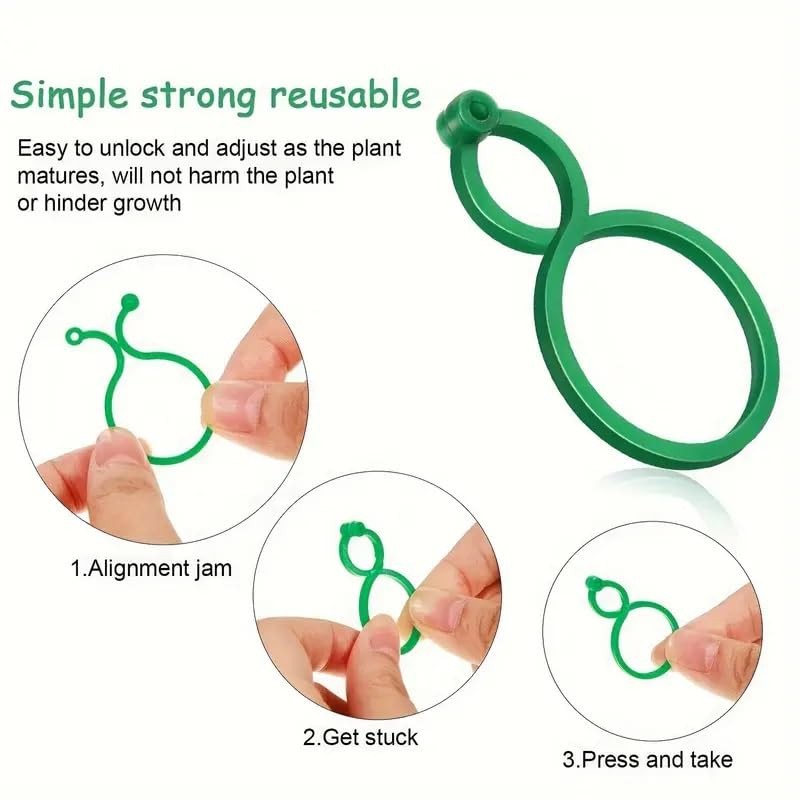 SANHIGHEND Plastic Plant Clips, Make Your Plants Tidy and Beautiful