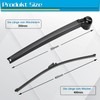 ZOFFI Rear Wiper + Rear Wiper Arm Replacement for VW