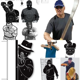 Bad Guy Target Pack - 23" x 35" - 30 Targets Total