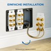 deleyCON Multimedia Speaker Boxes Wall Socket Wall Plate with Banana