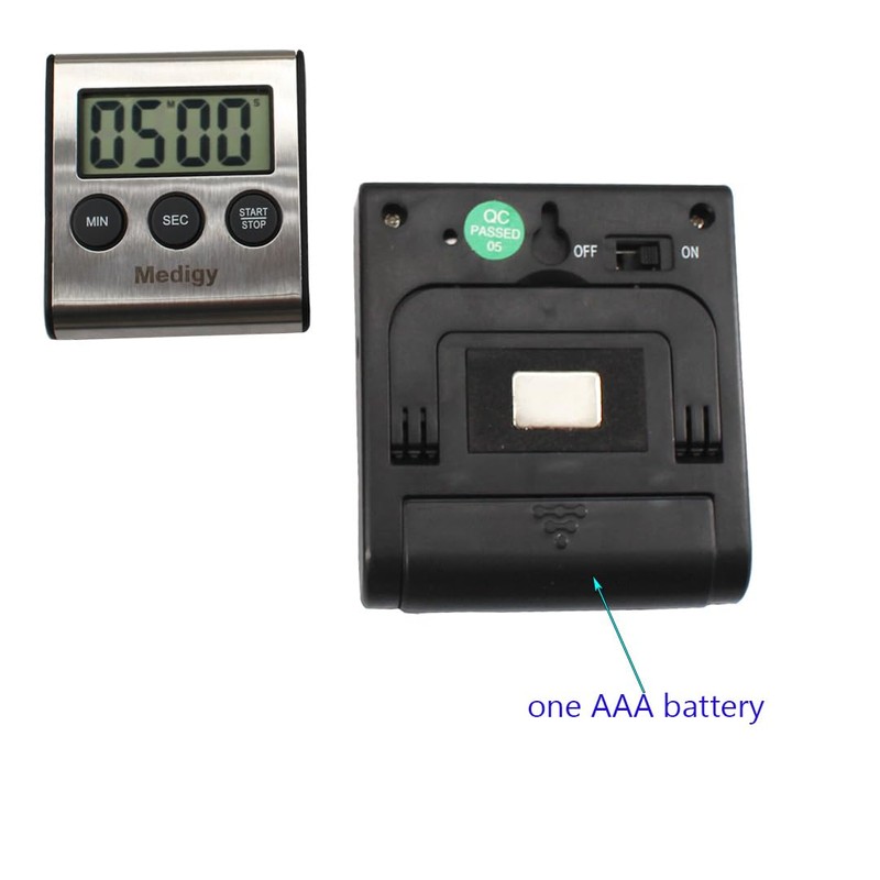 2 PCS Digital Mini Alarm Clock for Kitchen Appliances, Timer,