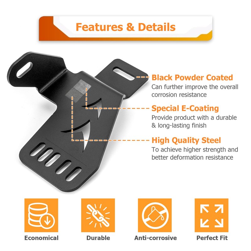 WeiSen Front Hidden Upper Grill Light Bar Mounting Brackets for