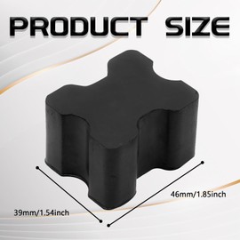 QKYS 4PCS Car Coil Spring Spacers,Universal Rubber Lift Blocks Coil Spring Booster Kit，Coil Spacers for 1" to 1.5" Coil Spring Lift，Automotive Accessories Body Lift Rubber Blocks for Most Cars
