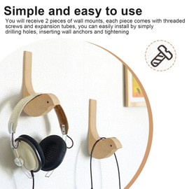 SHENGYIG Pack of 2 Wooden Coat Hooks, Bird-Shaped Wall Hooks, Wooden Retro Hooks, Coat Hooks with Screws and Expansion Tube, Coat Hooks for Entrance, Living Room, Bedroom, Wall