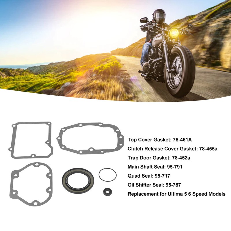 Transmission Gasket Seal Rebuild Kit 78‑461A Rubber Material Replacement for