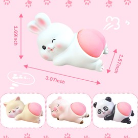 WOKNOW Car Dashboard Figurine Sleeping Animal ，Cute Knick-knacks Desk Decor Room Decorative Bookshelf (Pig)