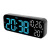 Digital Clock Dual Display Voice Control 3 Adjustable Brightness Date