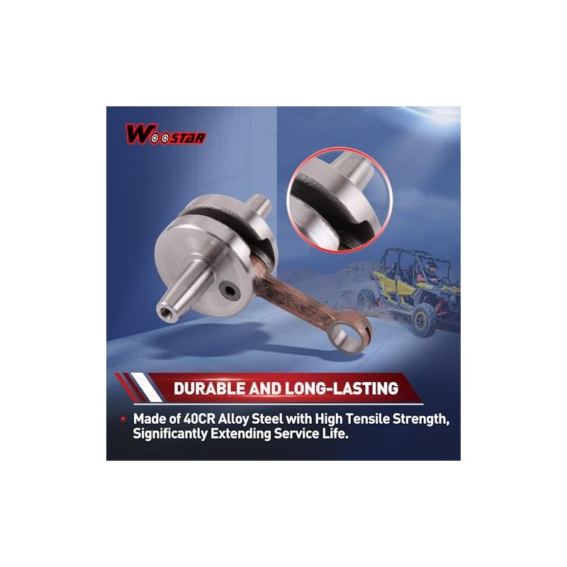 WOOSTAR Crankshaft Replacement for 2-Stroke 47 cc 49 cc Mini