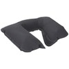 Pool Central 18" Gray Inflatable Comfort Travel Neck Air Pillow