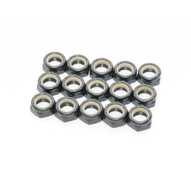 INSTSK8 King Pin Nut Set of 15 Skateboard Skateboard (Black)
