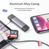 USB3.0 USB-C SD Card Reader, 2-in-1 Wansurs Aluminum Alloy Memory