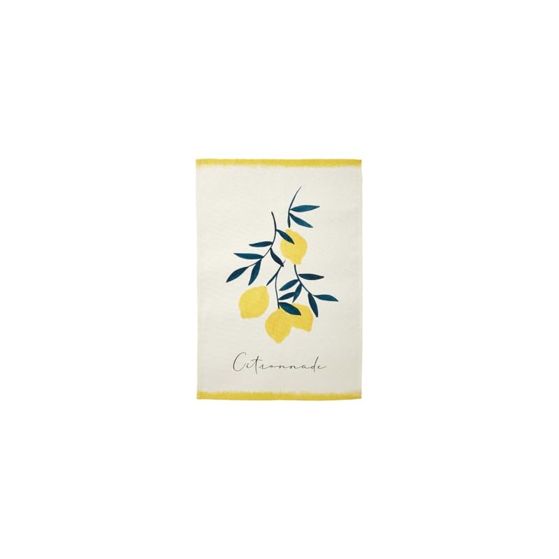 Coucke Tea Towel Printed Mestis Lemon 50 x 75 cm