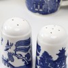Set of 2 Blue Willow Salt and Pepper Shakers Ceramic