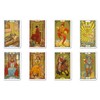 Miniature Golden Art Nouveau Tarot with Japanese Manual Pocket Manual,