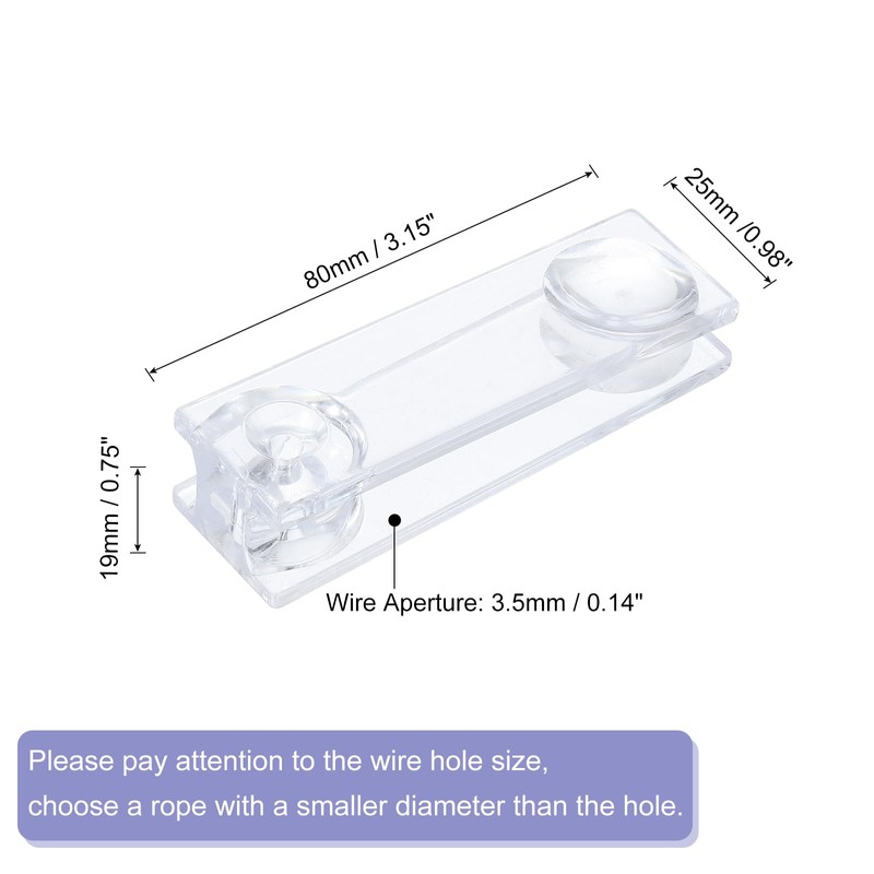 uxcell 5Pcs Blind Cord Weight, 80mm Curtain Blinds Handles Plastic