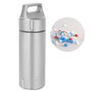 Portable Waterproof Stainless Steel Pills Case Container Bottle Keychain for