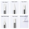 15 Pack Silicone Paint Brushes 5 Shapes Rubber Tip Silicone