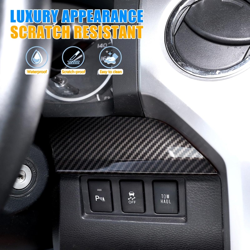 LLKUANG Central Control Dashboard Panel Decorative Panel Cover Compatible with