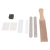 Leather Stropping Kit Complete Tools Double Sided Leather Paddle Honing