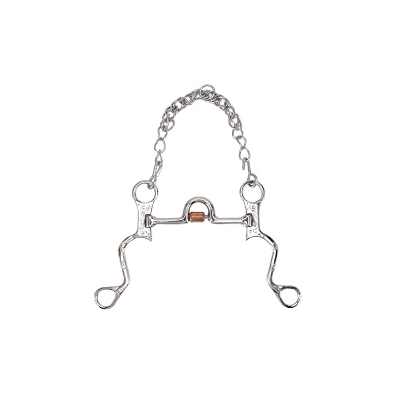 aqxreight Snaffle de Boca de Caballo de Acero Inoxidable, Duradero
