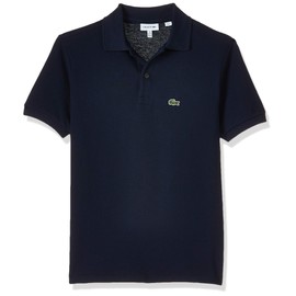 Lacoste Unisex-Child Short Sleeve Classic Pique Polo, Navy Blue, 1Y