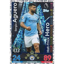 MATCH ATTAX EXTRA 18/19 SERGIO AGUERO HAT-TRICK HERO TRADING CARD HH4 - MAN CITY