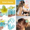 6 Pcs Flower Hair Clips,Plumeria Hair Claw Clips,Hawaiian Flower Hair