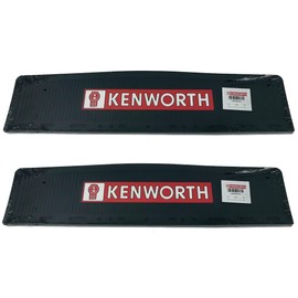 Kenworth Motors 6" x 24" OEM Semi Truck Rubber Mud Flap-Quarter Fender Flaps-Set of 2