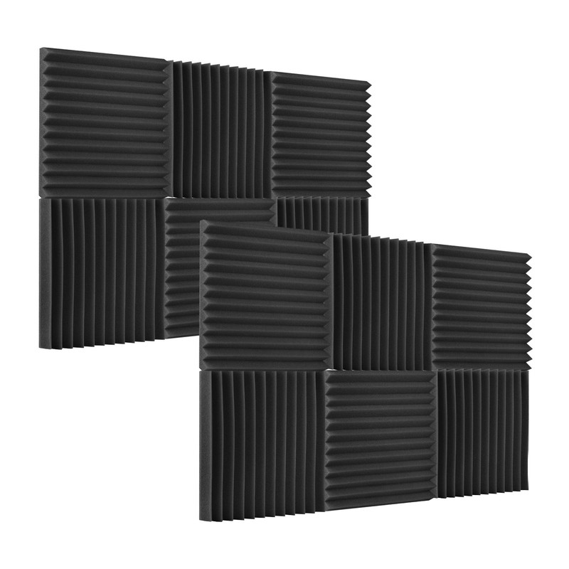12pcs/pack Studio Foams Sound Insulation Foam Sound Absorbing Panels Soundproof