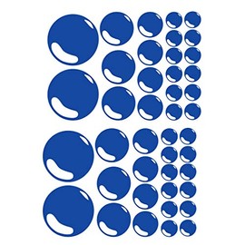 60 Second Makeover Limited Set of 42 Bubbles Bathroom Tile Wall Stickers Decal Graphic Ensuite Shower Room