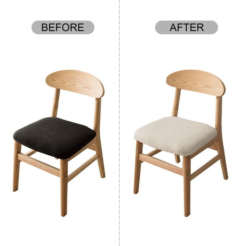 Genina Seat Covers for Dining Room Chair Seat Slipcovers Kitchen