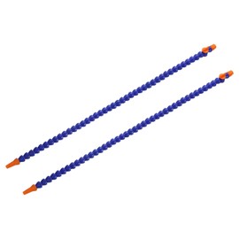 sourcing map 2Pcs G3/8" Thread Flexible Water Oil Coolant Pipe Hose, 700mm Plastic Adjustable Round Nozzle Cooling Pipe Hose with Switch and Internal Tube for Lathe CNC Water Cooling System