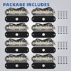 PKINGLAKE 8-Pcs 12 LED Sync Feature Emergency Strobe Grille Lights