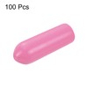 sourcing map 100pcs Rubber End Caps 4mm ID Vinyl PVC