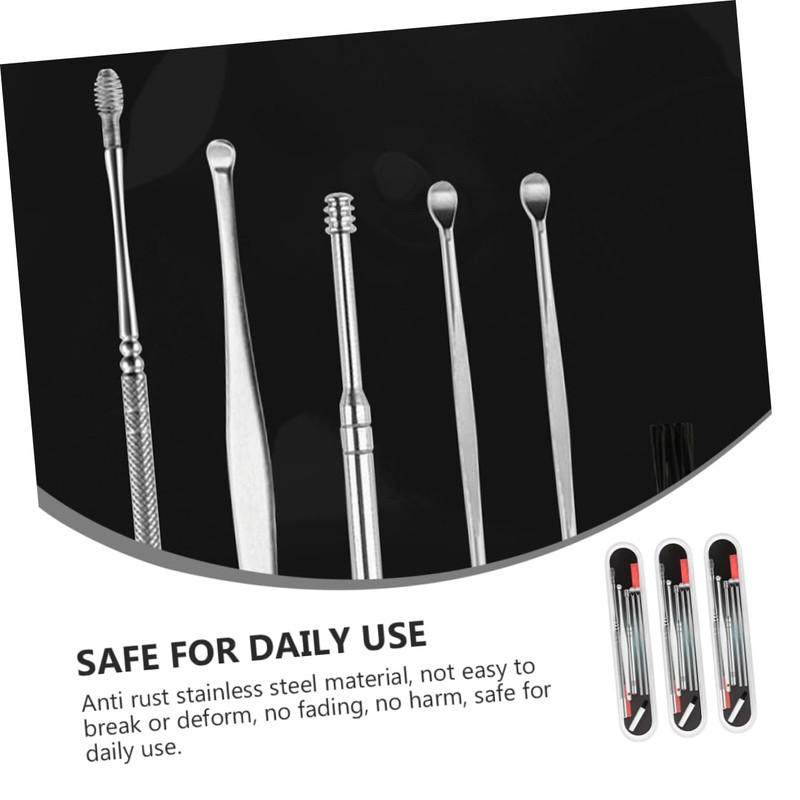 IWOWHERO Ear Cleaning Kit 6-Piece Set Ear Wax Tools Safe