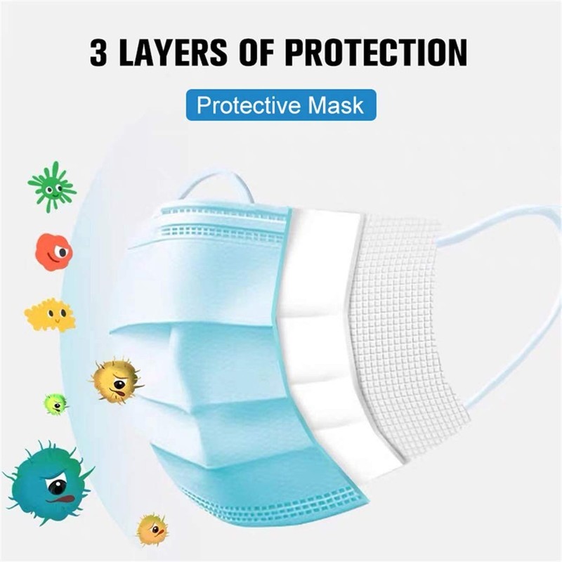 50 Disposable Advanced Protective 4 PLY Easy To Breath Face