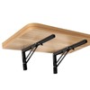 ZOENHOU 4PCS 10 Inch Folding Shelf Brackets, 176lbs Heavy Duty